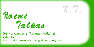 noemi talpas business card